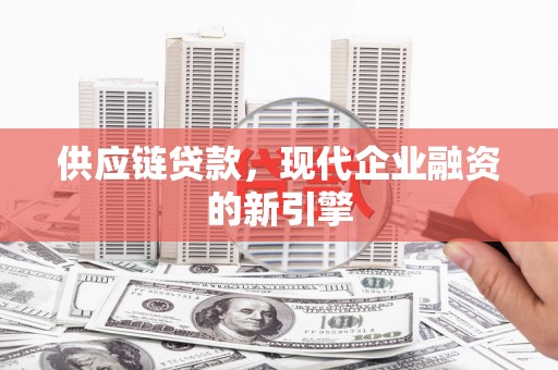 岱山供应链贷款，现代企业融资的新引擎