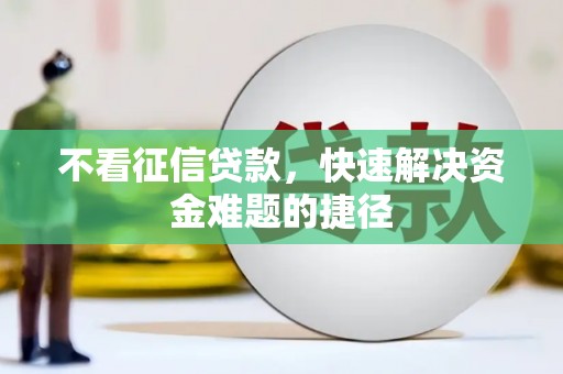 岱山不看征信贷款，快速解决资金难题的捷径