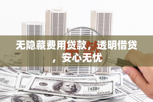 岱山无隐藏费用贷款，透明借贷，安心无忧