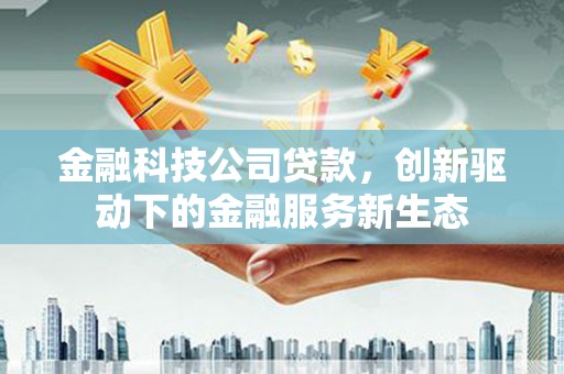 岱山金融科技公司贷款，创新驱动下的金融服务新生态