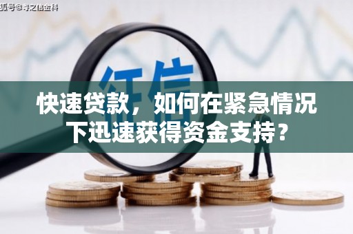 岱山快速贷款，如何在紧急情况下迅速获得资金支持？