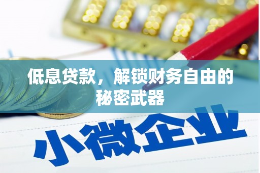 岱山低息贷款，解锁财务自由的秘密武器