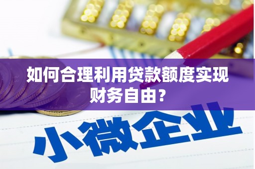 岱山如何合理利用贷款额度实现财务自由？