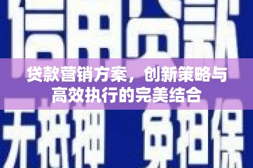 岱山贷款营销方案，创新策略与高效执行的完美结合