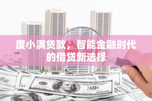 岱山度小满贷款，智能金融时代的借贷新选择