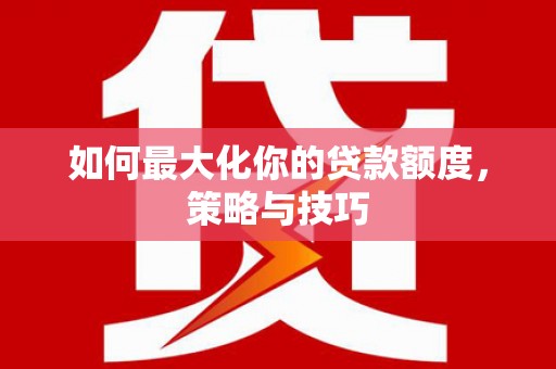 岱山如何最大化你的贷款额度，策略与技巧
