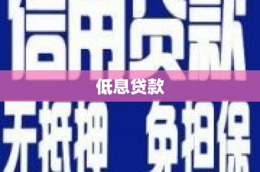 岱山低息贷款