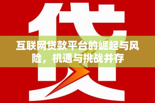 岱山互联网贷款平台的崛起与风险，机遇与挑战并存