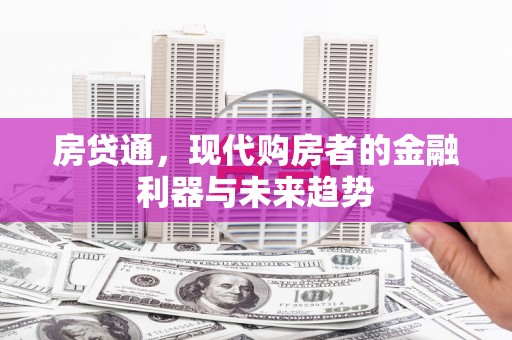 岱山房贷通，现代购房者的金融利器与未来趋势