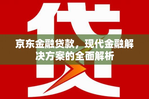 岱山京东金融贷款，现代金融解决方案的全面解析