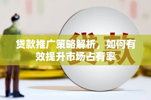 岱山贷款推广策略解析，如何有效提升市场占有率