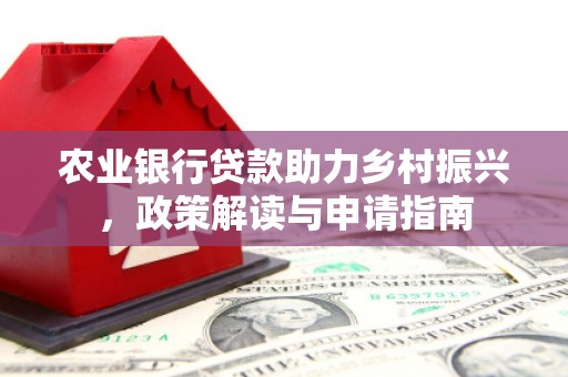 岱山农业银行贷款助力乡村振兴，政策解读与申请指南