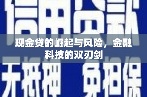岱山现金贷的崛起与风险，金融科技的双刃剑
