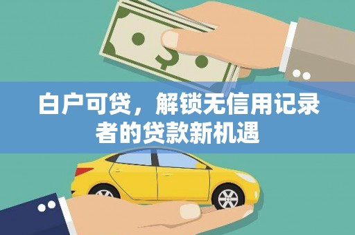 岱山白户可贷，解锁无信用记录者的贷款新机遇