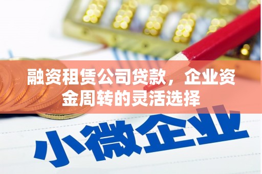 岱山融资租赁公司贷款，企业资金周转的灵活选择