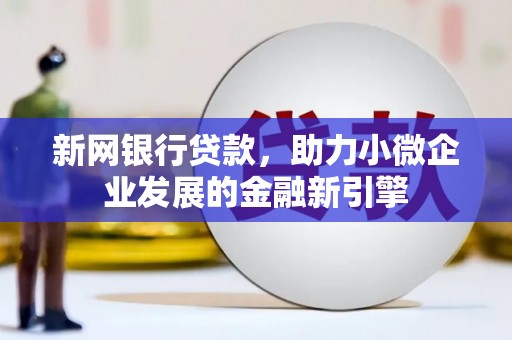 岱山新网银行贷款，助力小微企业发展的金融新引擎