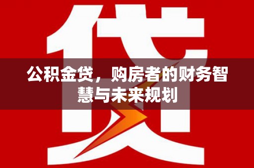 岱山公积金贷，购房者的财务智慧与未来规划