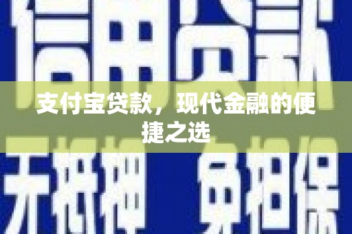 岱山支付宝贷款，现代金融的便捷之选