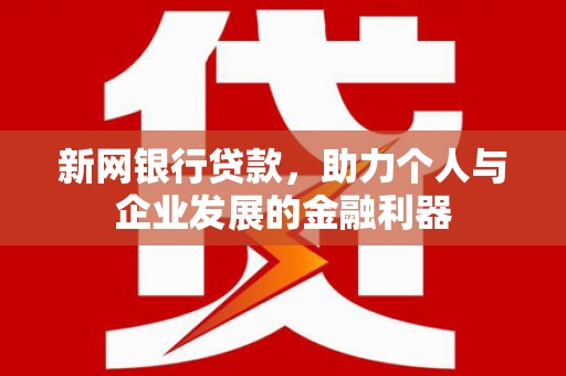 岱山新网银行贷款，助力个人与企业发展的金融利器