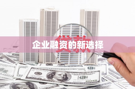 岱山企业融资的新选择