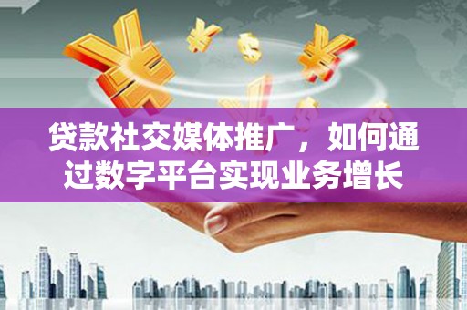 岱山贷款社交媒体推广，如何通过数字平台实现业务增长