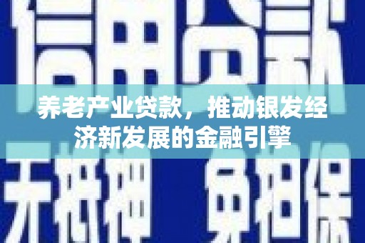 岱山养老产业贷款，推动银发经济新发展的金融引擎