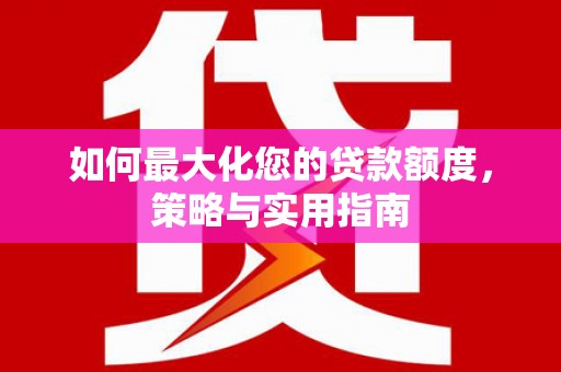 岱山如何最大化您的贷款额度，策略与实用指南