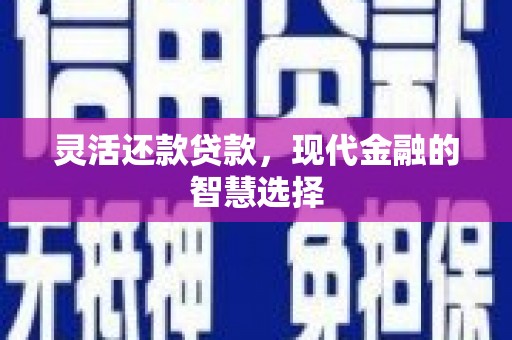 岱山灵活还款贷款，现代金融的智慧选择
