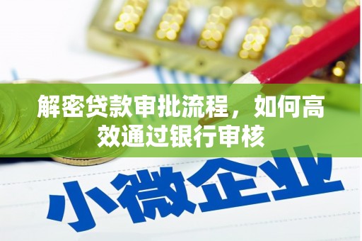 岱山解密贷款审批流程，如何高效通过银行审核
