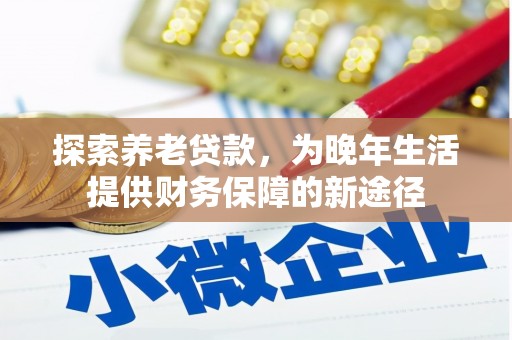 岱山探索养老贷款，为晚年生活提供财务保障的新途径