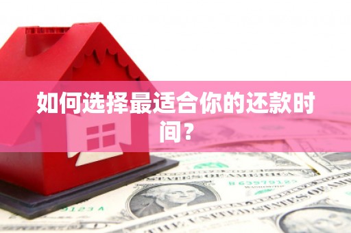 岱山如何选择最适合你的还款时间？