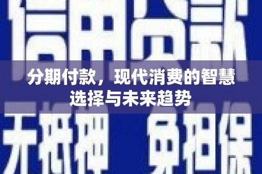 岱山分期付款，现代消费的智慧选择与未来趋势
