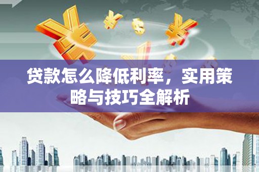 岱山贷款怎么降低利率，实用策略与技巧全解析