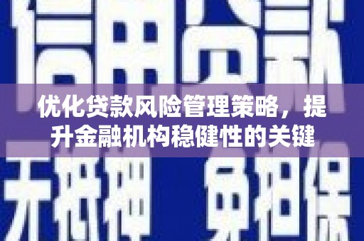 岱山优化贷款风险管理策略，提升金融机构稳健性的关键