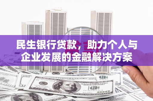 岱山民生银行贷款，助力个人与企业发展的金融解决方案