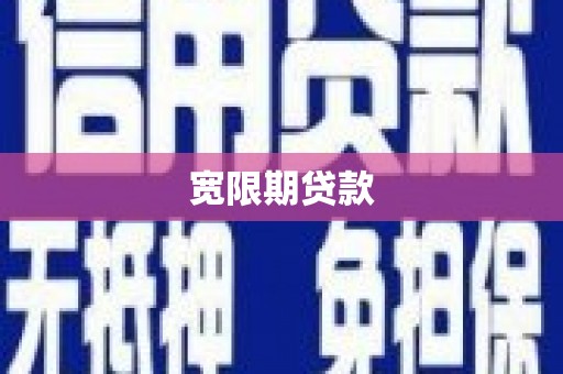 岱山宽限期贷款