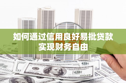 岱山如何通过信用良好易批贷款实现财务自由