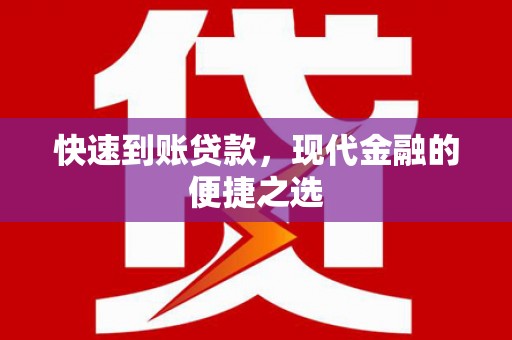 岱山快速到账贷款，现代金融的便捷之选