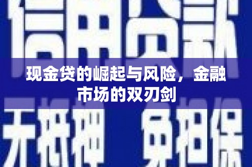 岱山现金贷的崛起与风险，金融市场的双刃剑