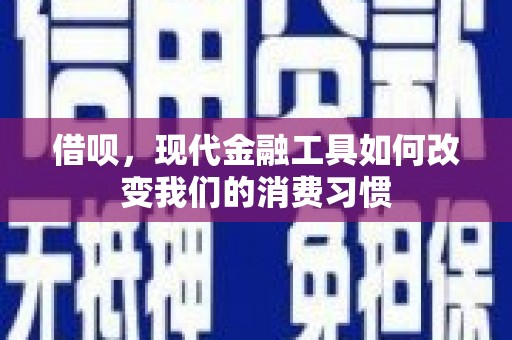 岱山借呗，现代金融工具如何改变我们的消费习惯