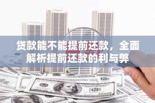 岱山贷款能不能提前还款，全面解析提前还款的利与弊