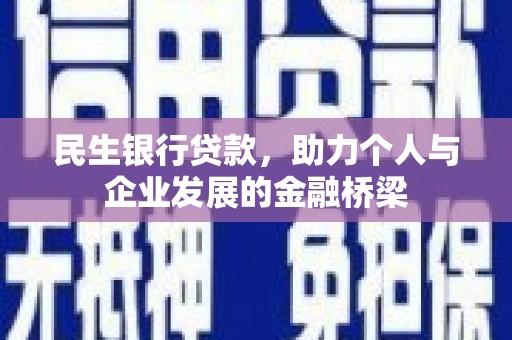 岱山民生银行贷款，助力个人与企业发展的金融桥梁