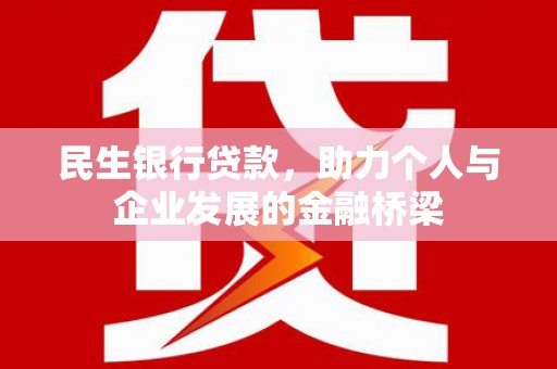 岱山民生银行贷款，助力个人与企业发展的金融桥梁