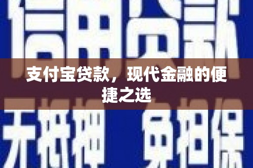 岱山支付宝贷款，现代金融的便捷之选