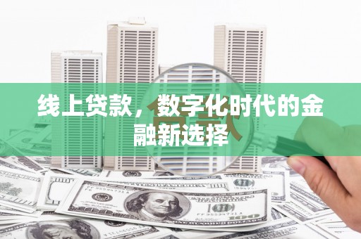 岱山线上贷款，数字化时代的金融新选择