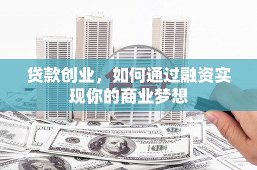 岱山贷款创业，如何通过融资实现你的商业梦想