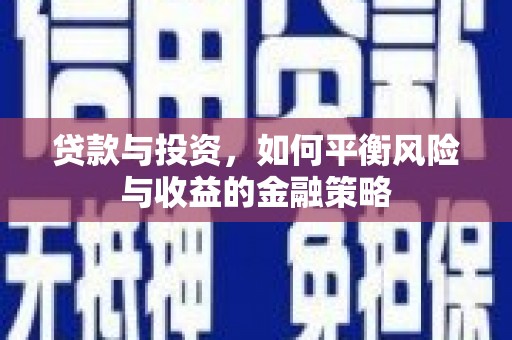 岱山贷款与投资，如何平衡风险与收益的金融策略