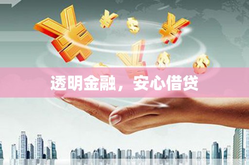 岱山透明金融，安心借贷