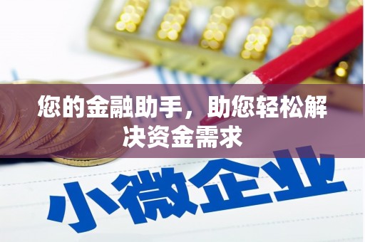 岱山您的金融助手，助您轻松解决资金需求
