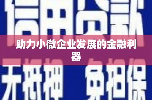 岱山助力小微企业发展的金融利器
